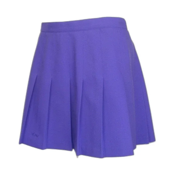 Vintage HEAD Tennis Skirt, 34", Purple, Pleated, Back Zip, Athletic wear - Picture 3 of 13